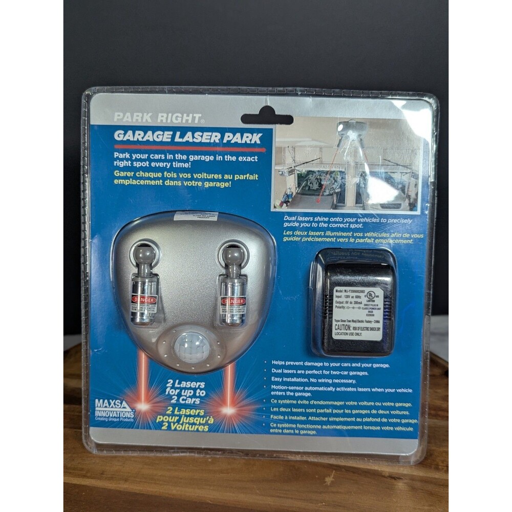 MAXSA 37312 Park Right Dual Laser Garage Parking Guide Assistant for 2 Cars NEW